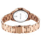 Titan Glamour Quartz Multifunction Green Dial Rose Gold Stainless Steel Strap Watch For Women 95315km03