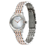 Titan Glamour Quartz Analog Mother Of Pearl Dial Two Toned Stainless Steel Strap Watch For Women 95316km01