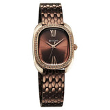 Titan Glamour Quartz Analog Brown Dial Brown Stainless Steel Strap Watch For Women 95317km01