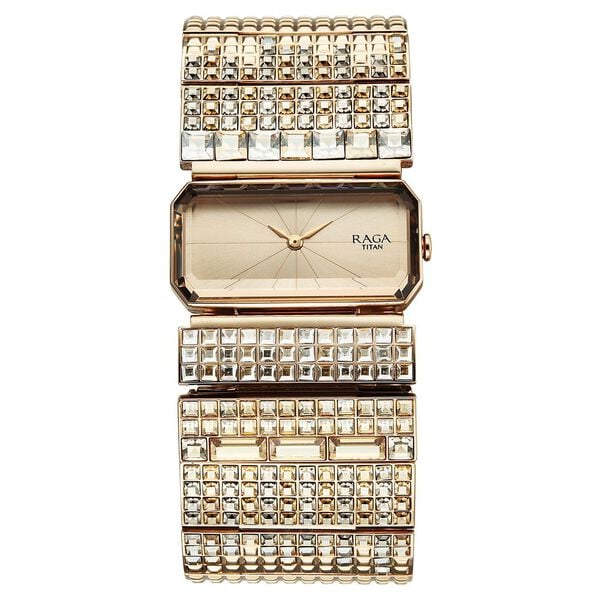 Titan Raga Cocktails Quartz Analog Rose Gold Dial Stainless Steel Strap Watch For Women 95318wm01 - KRISHNA WATCH COMPANY