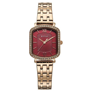 Titan Purple Metro Watch For Women 95323wm01 - KRISHNA WATCH COMPANY
