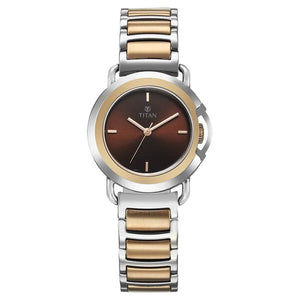 Titan Workmode Quartz Analog Brown Dial Watch For Women - 95324KM01 - KRISHNA WATCH COMPANY