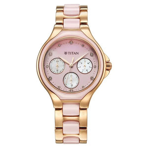 Titan Glamour Quartz Multifunction Watch For Women - 95325KD01 - KRISHNA WATCH COMPANY