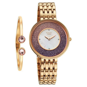 Titan Raga Glimmers Watch For Women - 95336WM01F - KRISHNA WATCH COMPANY