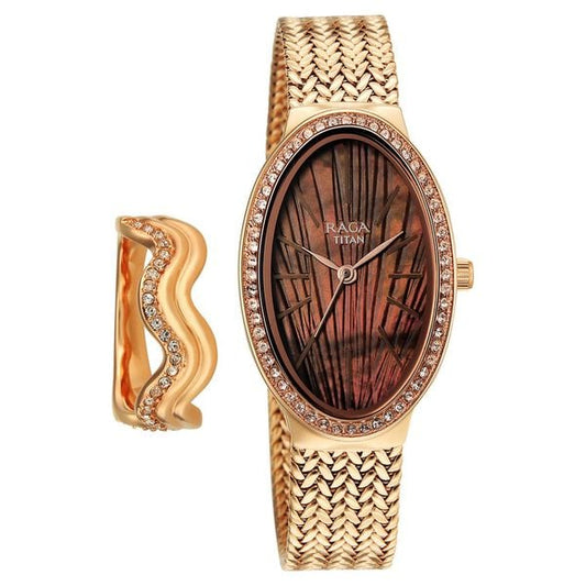 Titan Raga Glimmers Watch For Women 95338wm01f