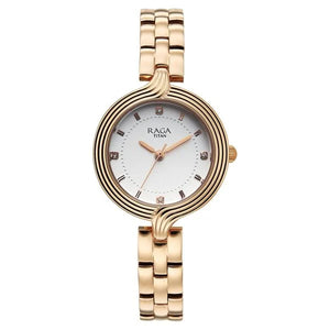 Titan Raga Showstopper Quartz Analog Watch For Women - 95346WM01 - KRISHNA WATCH COMPANY