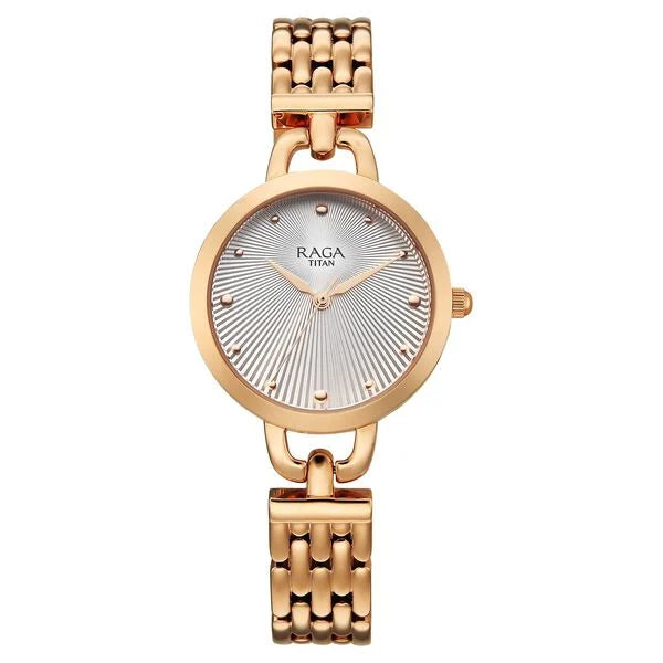 Titan Raga Showstopper Quartz Analog Watch For Women - 95349WM01 - KRISHNA WATCH COMPANY
