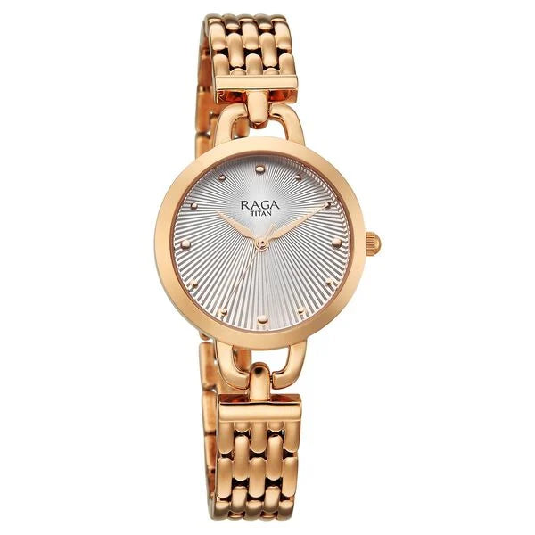 Titan Raga Showstopper Quartz Analog Watch For Women - 95349WM01 - KRISHNA WATCH COMPANY