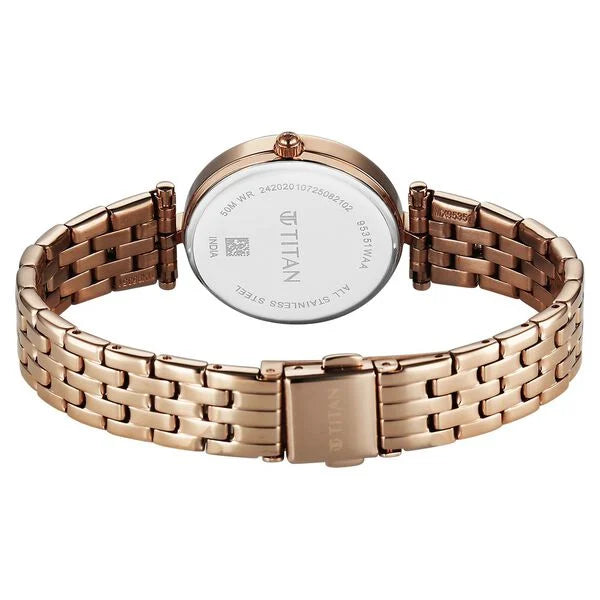 Titan Work Mode Quartz Analog Watch For Women 95351wm01
