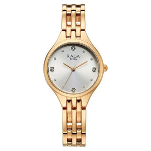 Titan Raga Showstopper Quartz Analog Watch For Women - 95356WM01 - KRISHNA WATCH COMPANY