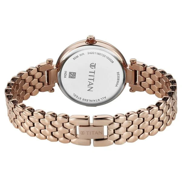 Titan Eminence Quartz Analog Watch For Women 95358wm01