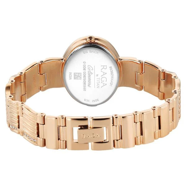 Titan Raga Glimmers Quartz Watch For Women 95362wm01