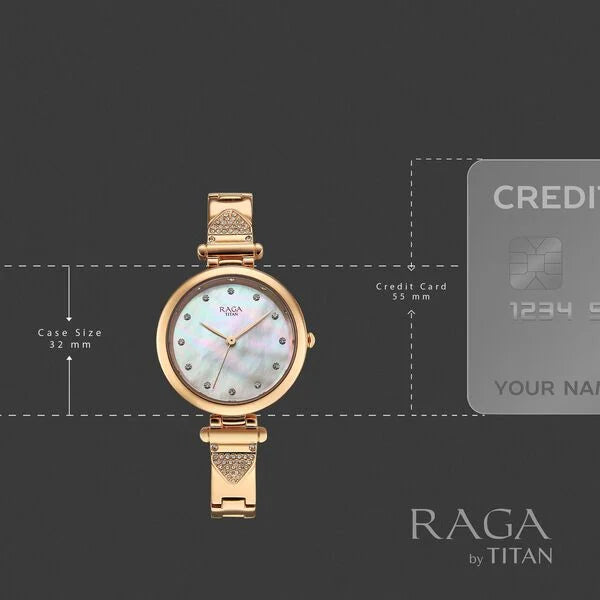 Titan Raga Glimmers Watch For Women 95363wm01