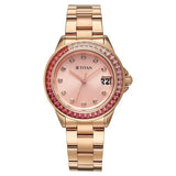 Titan Glamour Quartz Analog Watch For Women 95382wm01