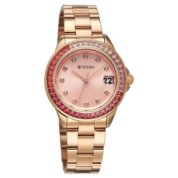 Titan Glamour Quartz Analog Watch For Women 95382wm01