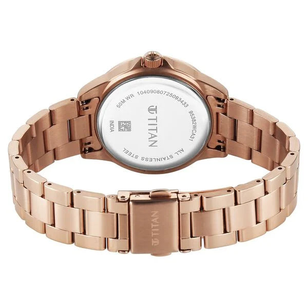 Titan Glamour Quartz Analog Watch For Women 95382wm01