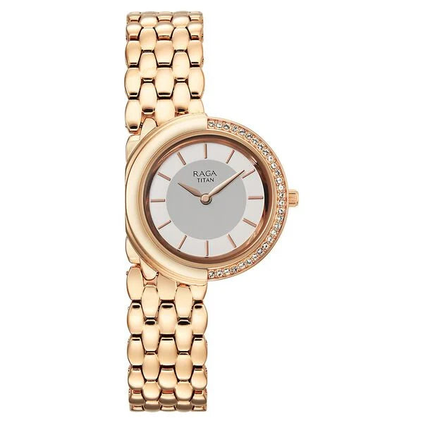 Titan Raga Chic Glam Quartz Analog Watch For Women 95392wm01