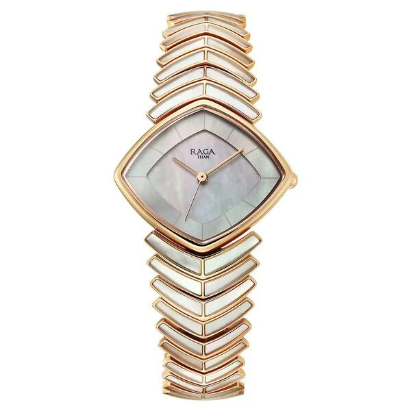 Titan Raga Chic Glam Quartz Analog Watch For Women 95393wm03