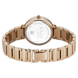 Titan Raga Spotlight Quartz Analog Mother of Pearl Dial Rose Gold Metal Strap Watch For Women 95419wm01