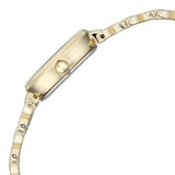 Titan Raga Spotlight Quartz Analog White Dial Golden Metal Strap Watch For Women 95421ym01