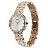 Titan Raga Spotlight Quartz Analog White Dial Rose Gold Metal Strap Watch For Women 95422wm01