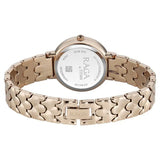 Titan Raga Spotlight Quartz Analog White Dial Rose Gold Metal Strap Watch For Women 95422wm01