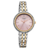 Titan Raga Spotlight Quartz Analog Pink Dial Two Toned Metal Strap Watch For Women 95424km01