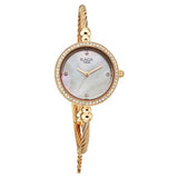 Titan Raga Spotlight Quartz Analog White Dial Rose Gold Metal Strap Watch For Women 95425wm01