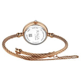 Titan Raga Spotlight Quartz Analog White Dial Rose Gold Metal Strap Watch For Women 95425wm01