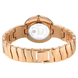 Titan Raga Spotlight Quartz Analog White Dial Rose Gold Metal Strap Watch For Women 95426wm01