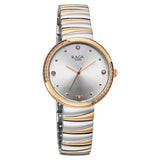 Titan Raga Spotlight Quartz Analog Silver Dial Two Toned Metal Strap Watch For Women 95427km01