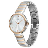 Titan Raga Spotlight Quartz Analog Silver Dial Two Toned Metal Strap Watch For Women 95427km01