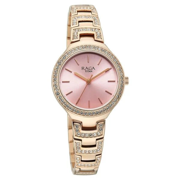 Titan Raga Spotlight Quartz Analog Watch For Women - 95428WM01