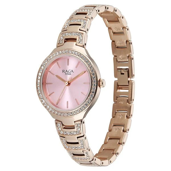 Titan Raga Spotlight Quartz Analog Watch For Women - 95428WM01