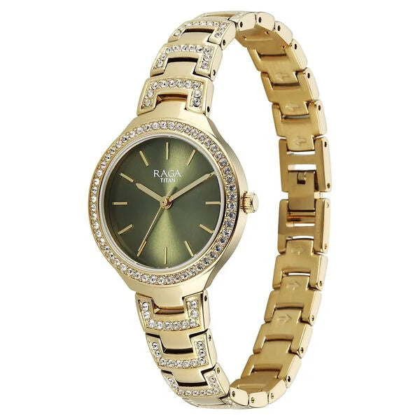 Titan Raga Spotlight Quartz Analog Watch For Women - 95428YM01