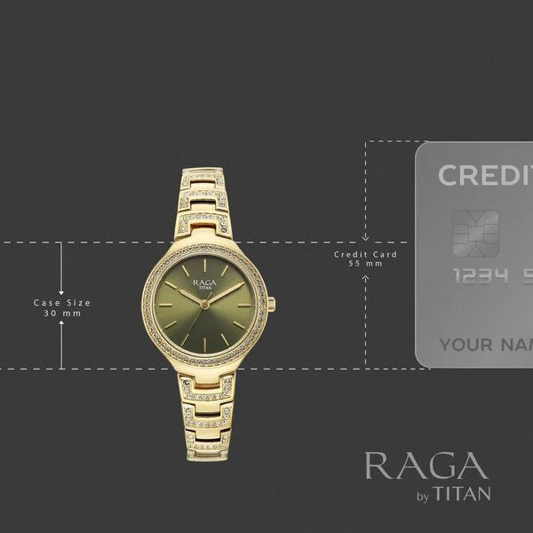 Titan Raga Spotlight Quartz Analog Watch For Women - 95428YM01