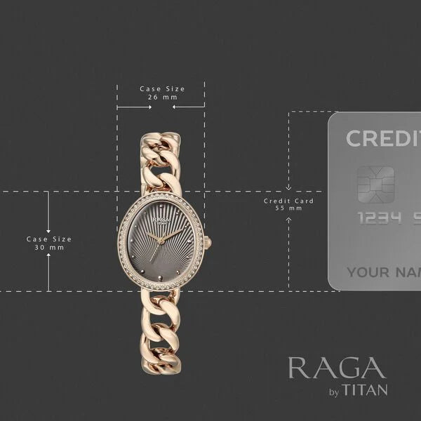 Titan Raga Spotlight Quartz Watch For Women 95429wm01