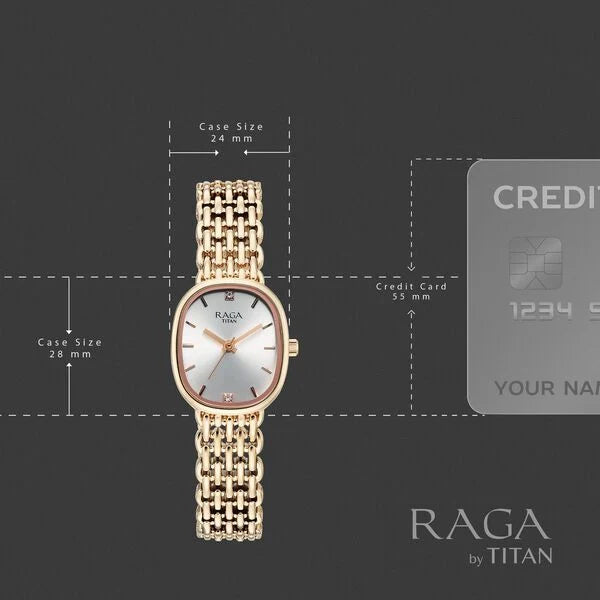 Titan Raga Spotlight Quartz Watch For Women 95430wm01