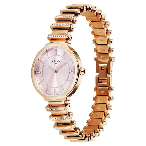 Titan Raga Spotlight Quartz Watch For Women 95431wm01