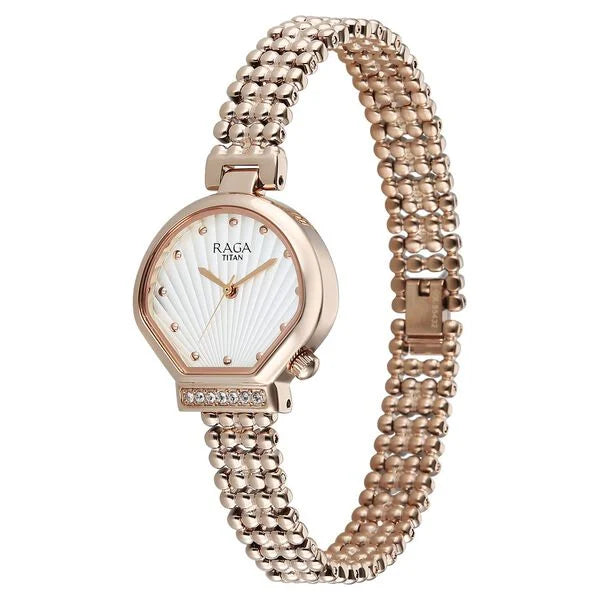 Titan Raga Spotlight Quartz Watch For Women - 95432WM01