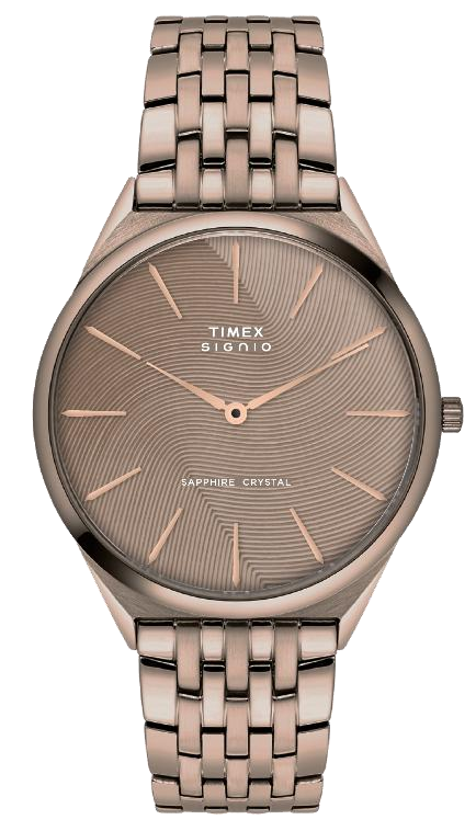 Timex Signio Coffee Stainless Steel Slim Mens Watch TWEG34202