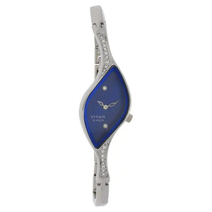 Titan Raga Blue Dial Watch with Metal Case NN9710SM01 (J706) - KRISHNA WATCH COMPANY