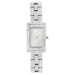 Titan Raga Silver Dial Analog Metal Strap Watch for Women 9716SM01 - KRISHNA WATCH COMPANY