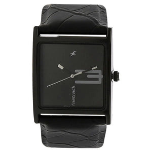 Fastrack Quartz Analog Black Dial Leather Strap Watch for Girls ns9735nl02 / 9735nl02 - KRISHNA WATCH COMPANY