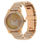 Xylys Shimmer Swiss Analog Steel & Ceramic Mother of Pearl White Dial Watch for Women 9766wd02m