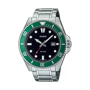 Casio Enticer Green Ribbon Men's Watch - MDV-107D-3AVDF - A2192 - KRISHNA WATCH COMPANY