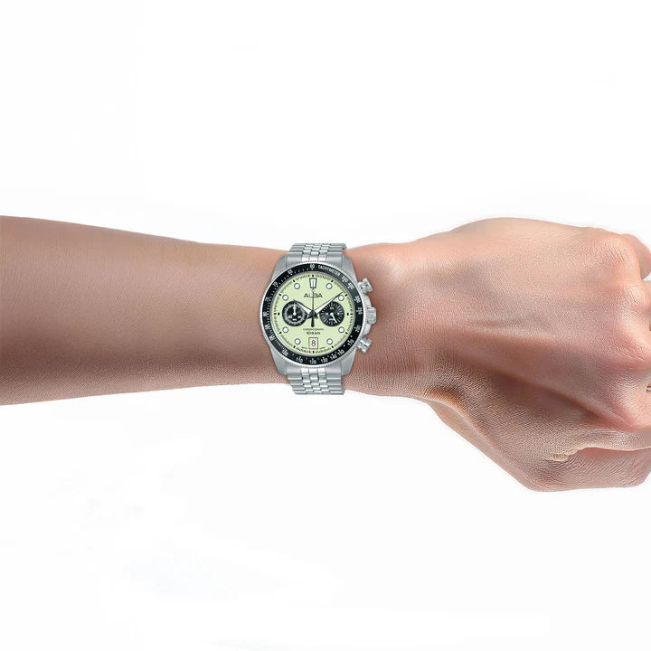 ALBA Neon Lime Chronograph Watch A4B033X1 - KRISHNA WATCH COMPANY