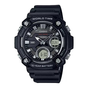 YOUTH AEQ-120W-1AVDF - AD262 Black Analog-Digital - Men's Watch - KRISHNA WATCH COMPANY