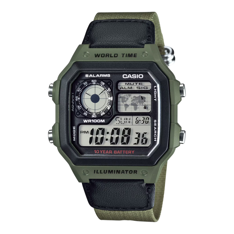 CASIO MENS RESIN AE-1200WHB-3BVDF - D101