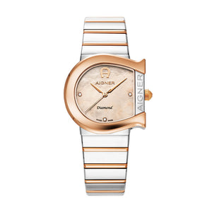 AIGNER MATERA DIAMOND WATCH FOR WOMEN - AIAGW232004W - KRISHNA WATCH COMPANY